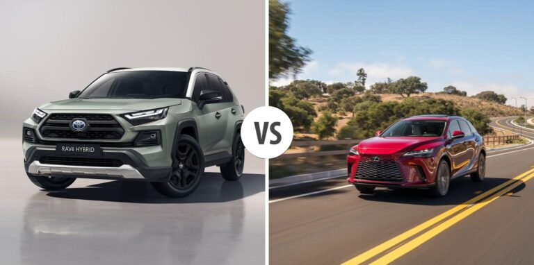 RAV4 vs Lexus RX 500h